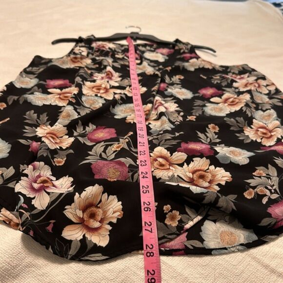Torrid Chiffon Sheer Double Layered Tank Floral Womens 00 Medium Feminine Spring - Picture 11 of 11